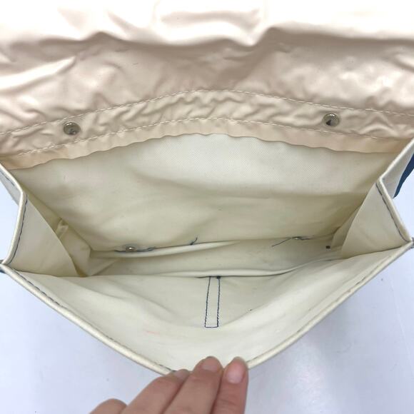 Vintage 1980's Smurf School Childrens Backpack Book Bag 9.5"x10" RARE - Picture 4 of 9